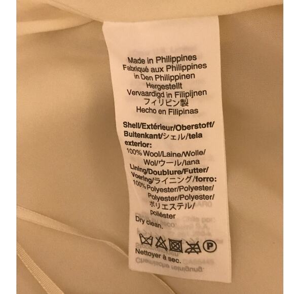 J. Crew Beige Wool Mini Skirt 10P Front Pockets - Picture 7 of 7